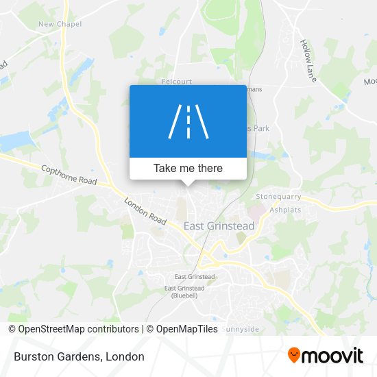 Burston Gardens map