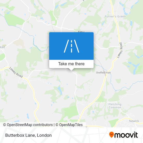 Butterbox Lane map