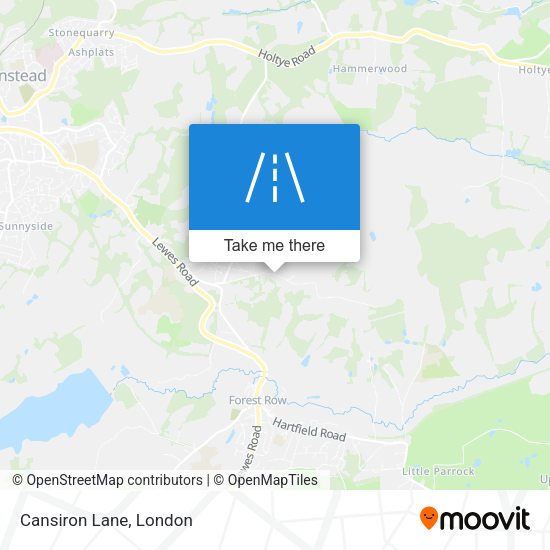 Cansiron Lane map