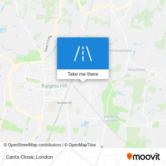 Cants Close map
