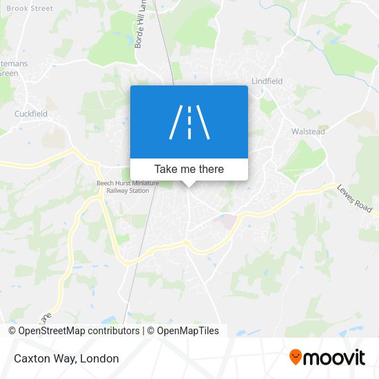 Caxton Way map