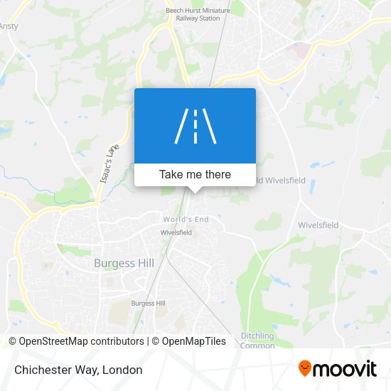 Chichester Way map