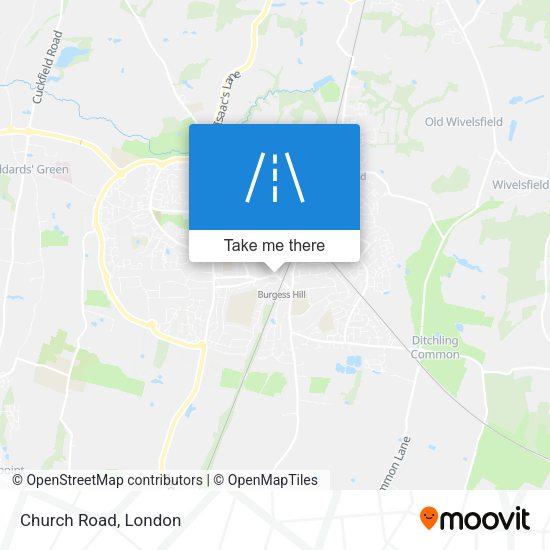 Church Road map