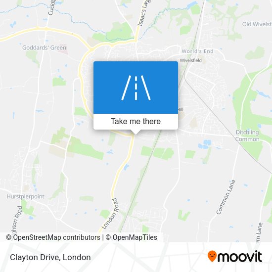 Clayton Drive map