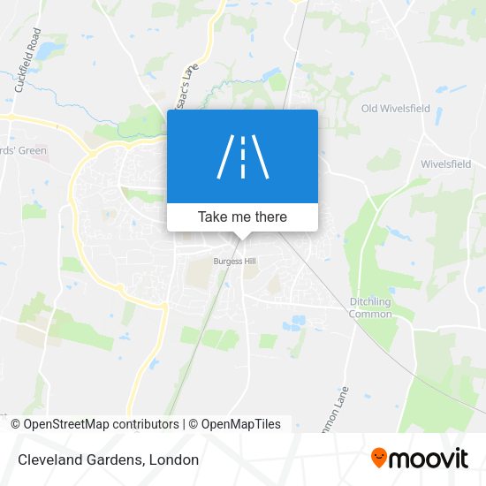 Cleveland Gardens map