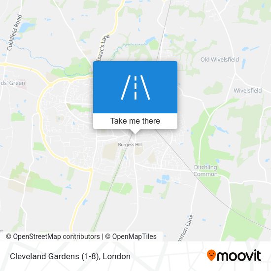 Cleveland Gardens (1-8) map