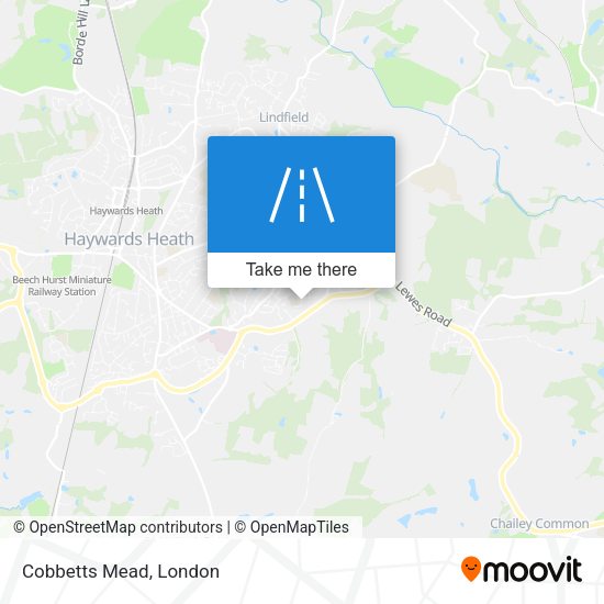 Cobbetts Mead map