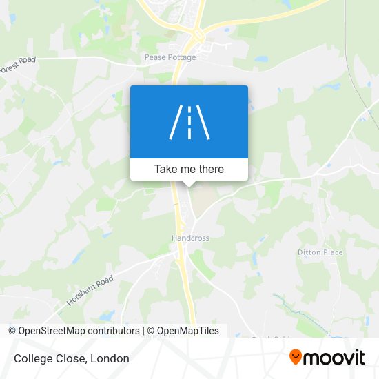 College Close map