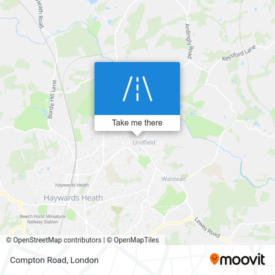 Compton Road map