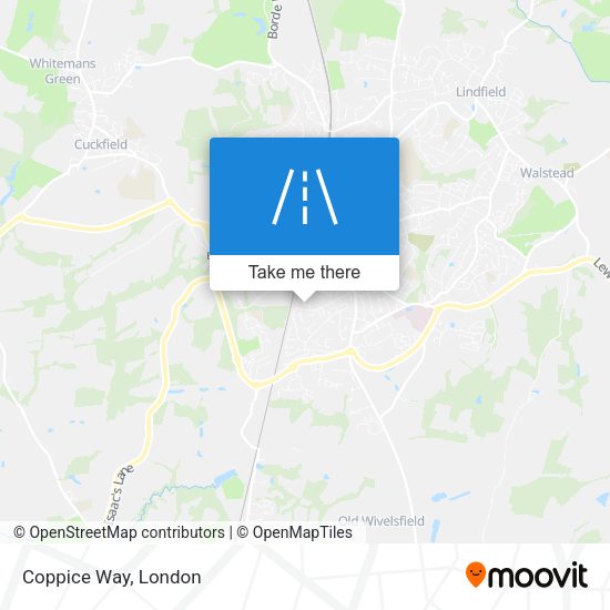 Coppice Way map