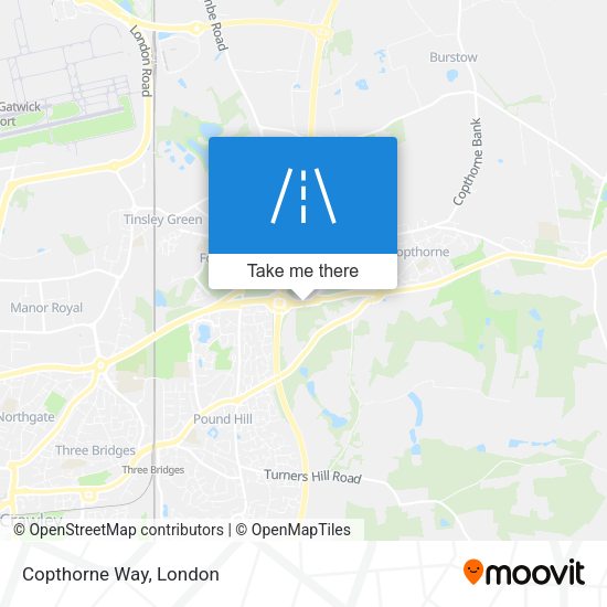 Copthorne Way map
