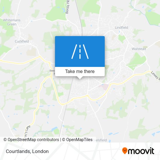 Courtlands map