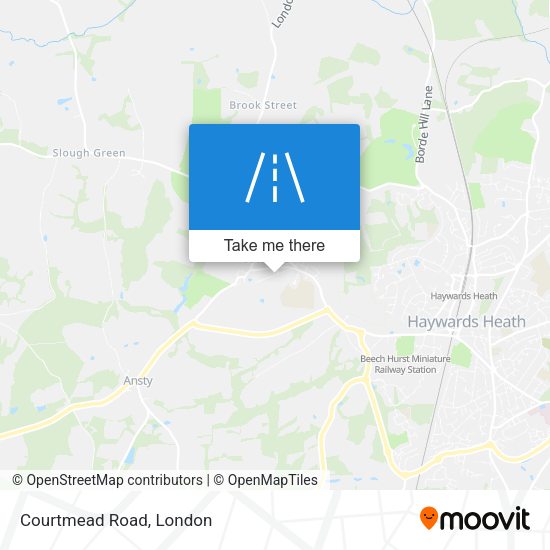 Courtmead Road map