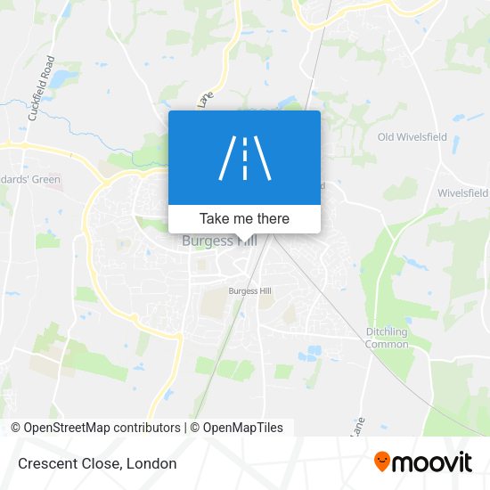Crescent Close map