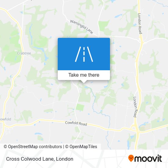 Cross Colwood Lane map