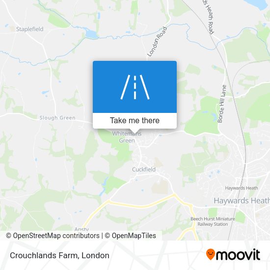 Crouchlands Farm map