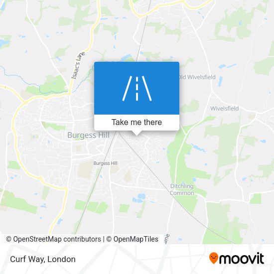 Curf Way map