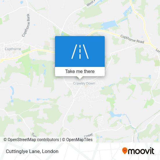 Cuttinglye Lane map