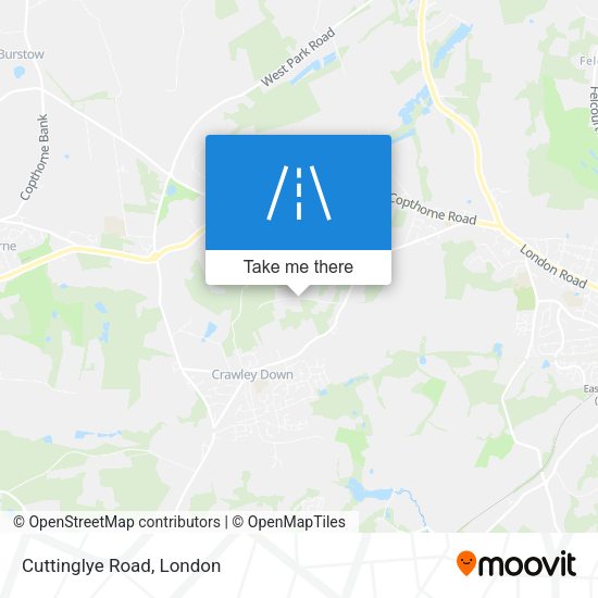 Cuttinglye Road map