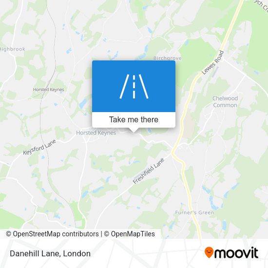 Danehill Lane map
