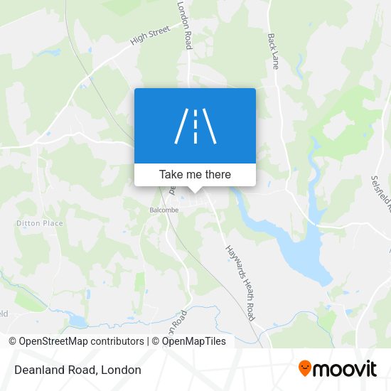 Deanland Road map