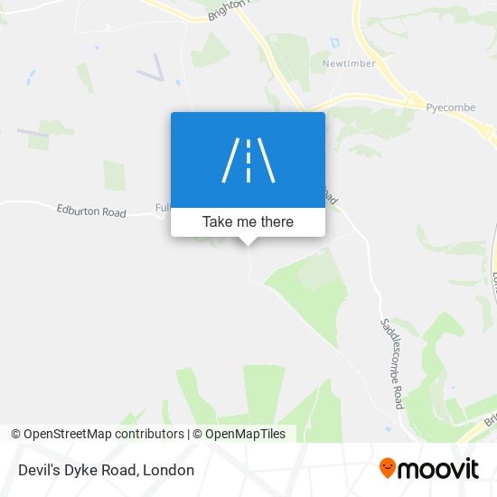 Devil's Dyke Road map