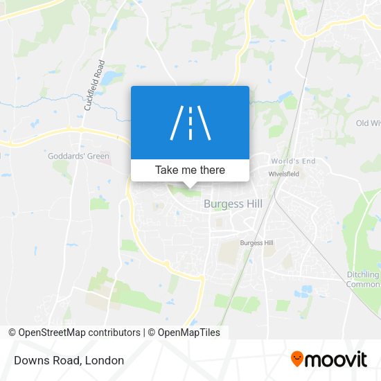 Downs Road map