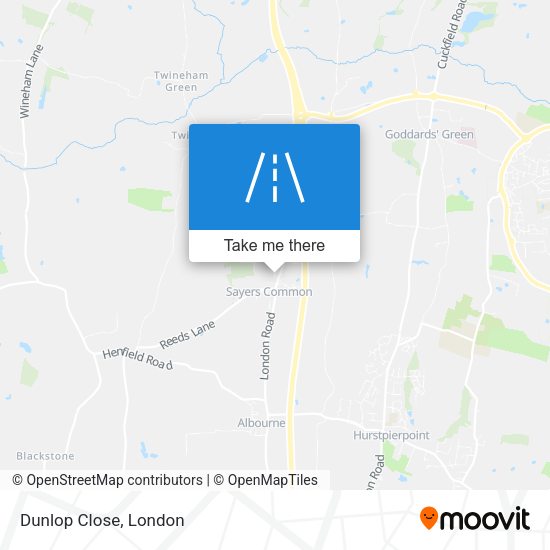 Dunlop Close map