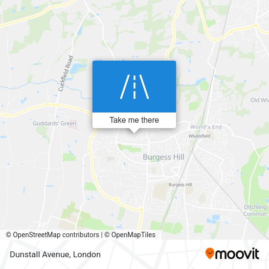 Dunstall Avenue map