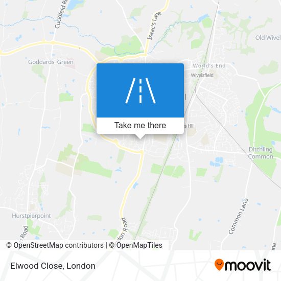 Elwood Close map