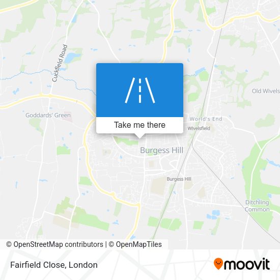 Fairfield Close map