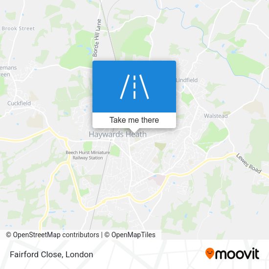 Fairford Close map