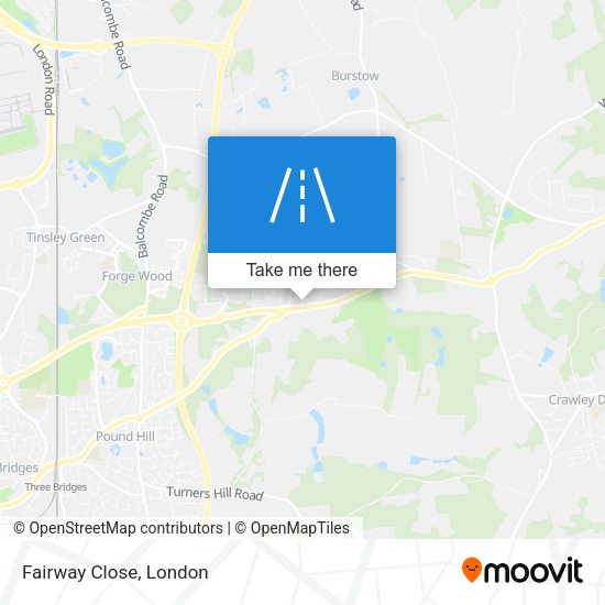 Fairway Close map