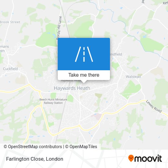 Farlington Close map
