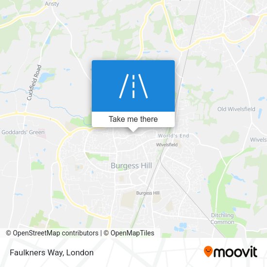 Faulkners Way map