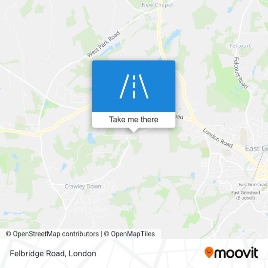 Felbridge Road map