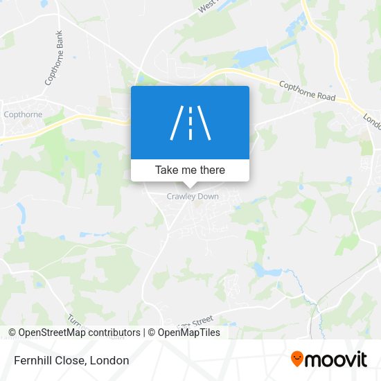 Fernhill Close map