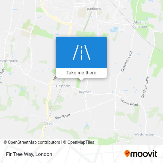 Fir Tree Way map