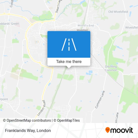 Franklands Way map