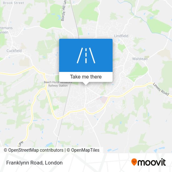Franklynn Road map