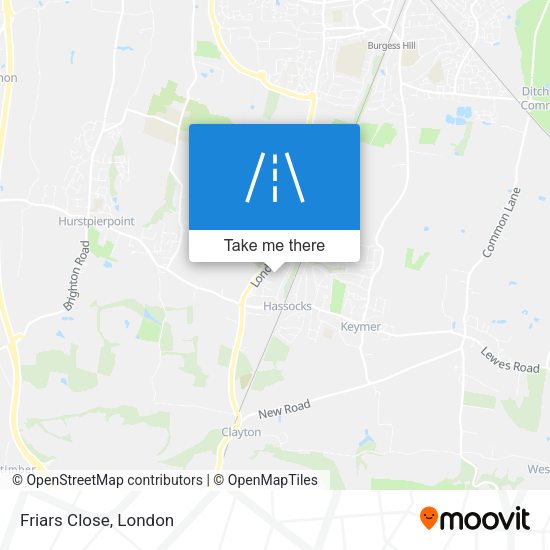 Friars Close map