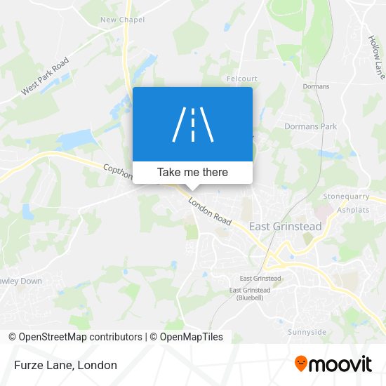 Furze Lane map