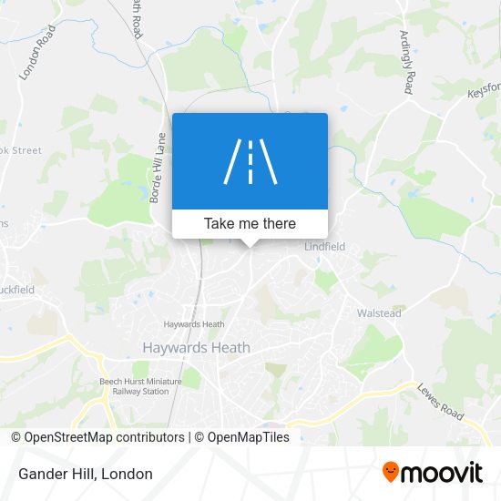 Gander Hill map