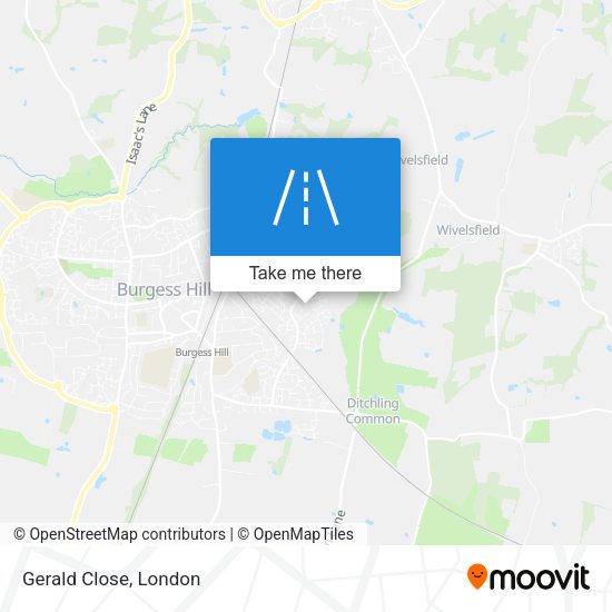 Gerald Close map