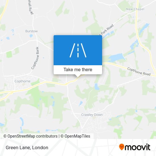 Green Lane map