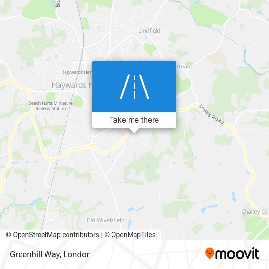 Greenhill Way map