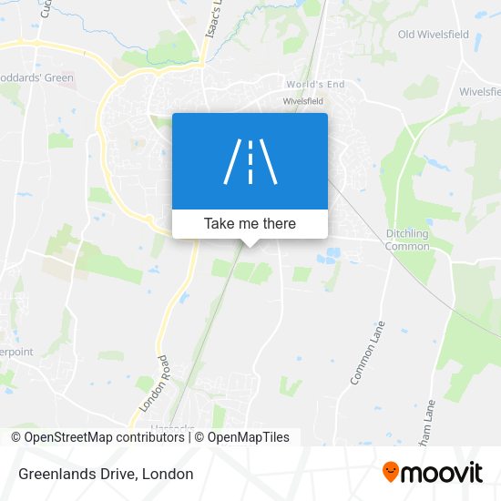 Greenlands Drive map