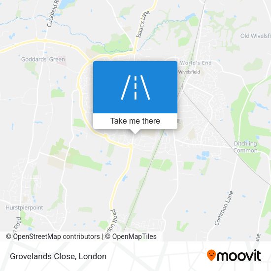 Grovelands Close map