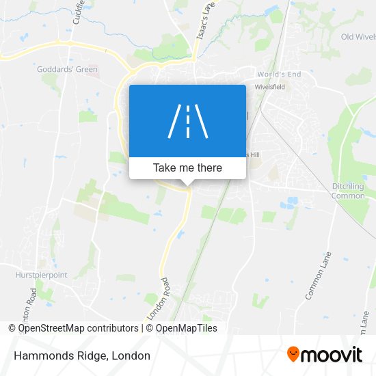 Hammonds Ridge map