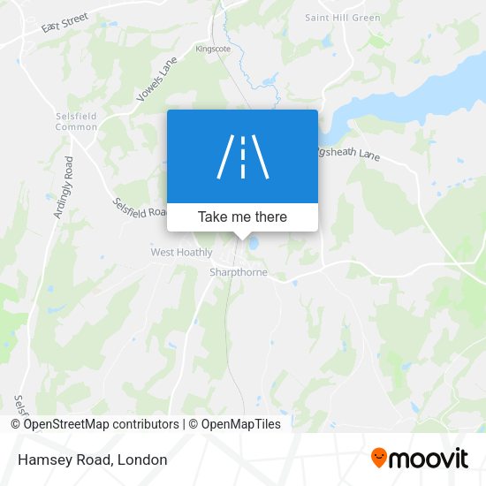 Hamsey Road map
